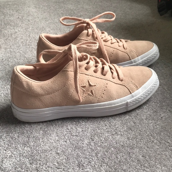 converse one star pink suede